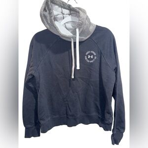 Under Armour Women's navy/grey and Gray Cowl Neck Sweater size Small